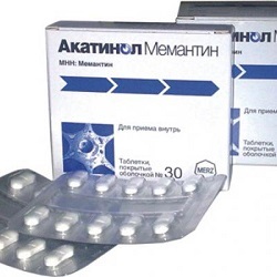 Акатинол Мемантин - инструкция, показания, применение