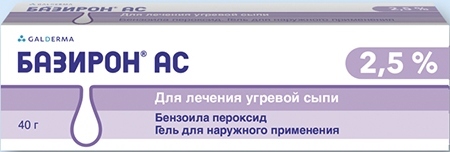 Базирон® АС (2.5 %): инструкция по применению, показания.