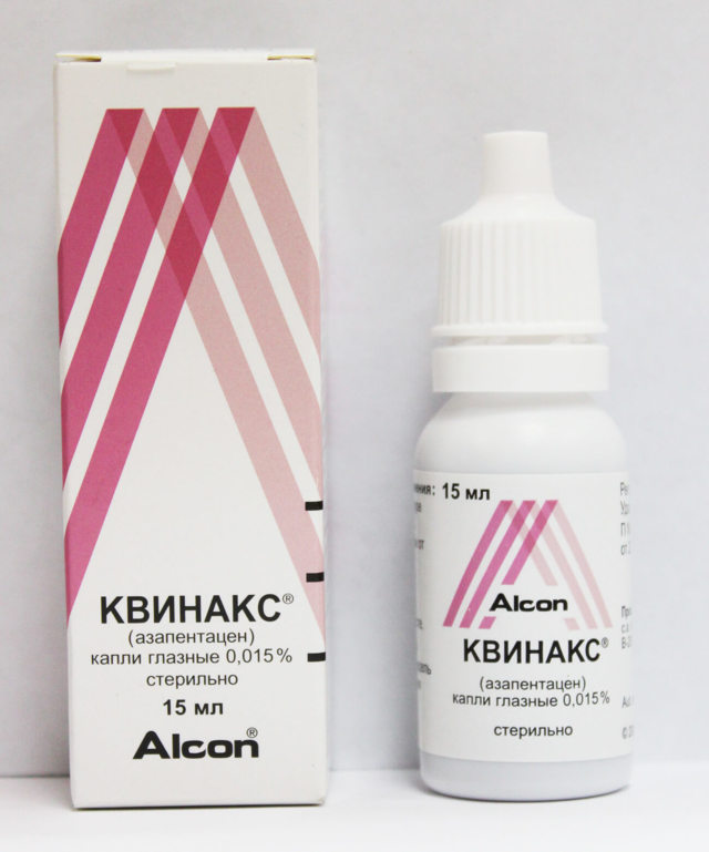 Квинакс глазные капли: инструкция по применению, для глаз