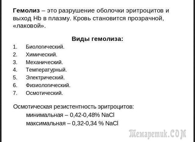 Гемолиз - это что? Гемолиз крови, частичный гемолиз