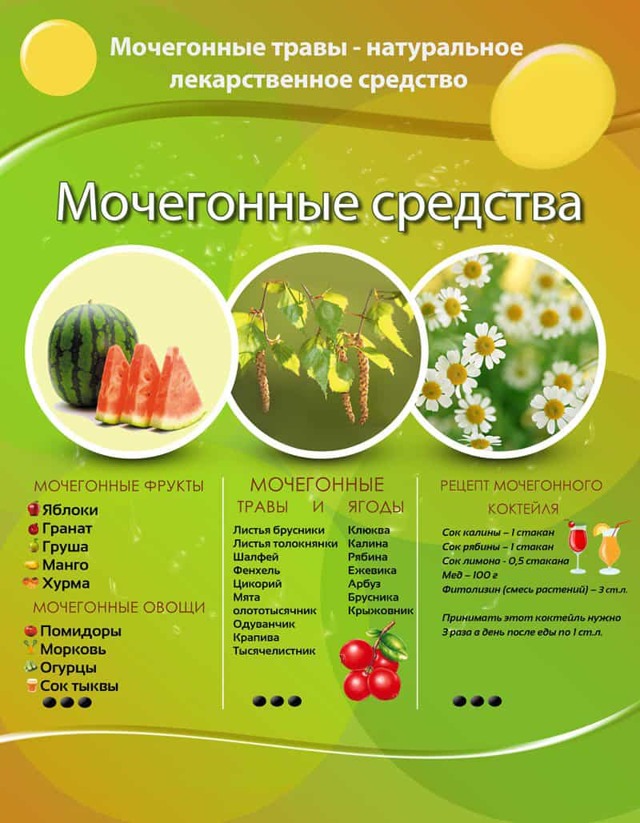 Мочегонные средства при давлении: виды препаратов, народные