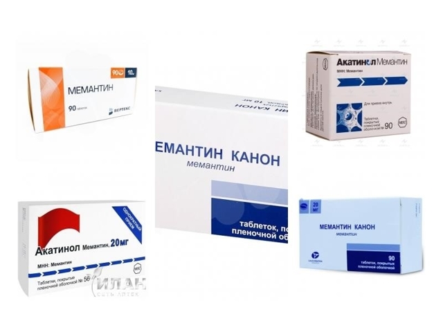 Акатинол Мемантин - инструкция, показания, применение