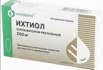 Ихтиоловые свечи - инструкция по применению