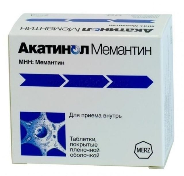 Акатинол Мемантин - инструкция, показания, применение