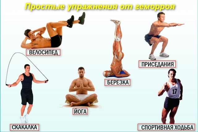 Гимнастика при геморрое в домашних условиях при кровотечениях и трещинах