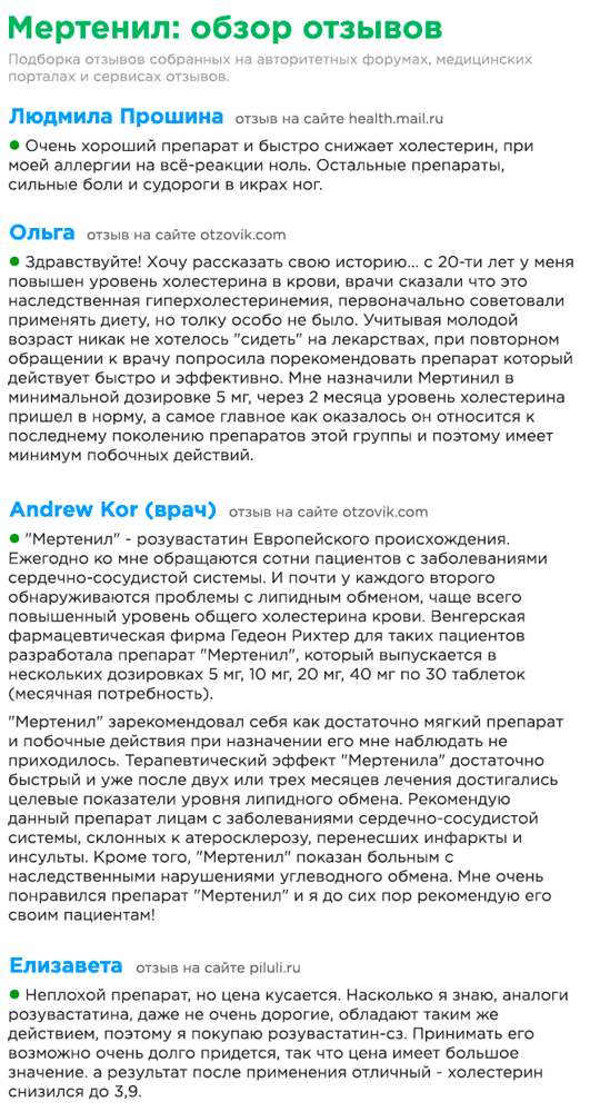 Мертенил - 3 отзыва, цена от 206 руб., инструкция по применению