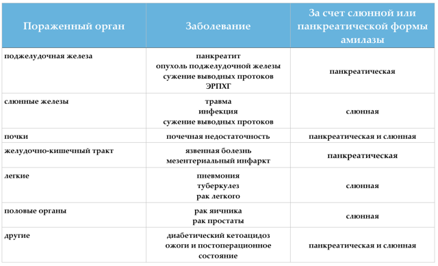 Альфа-амилаза в крови повышена