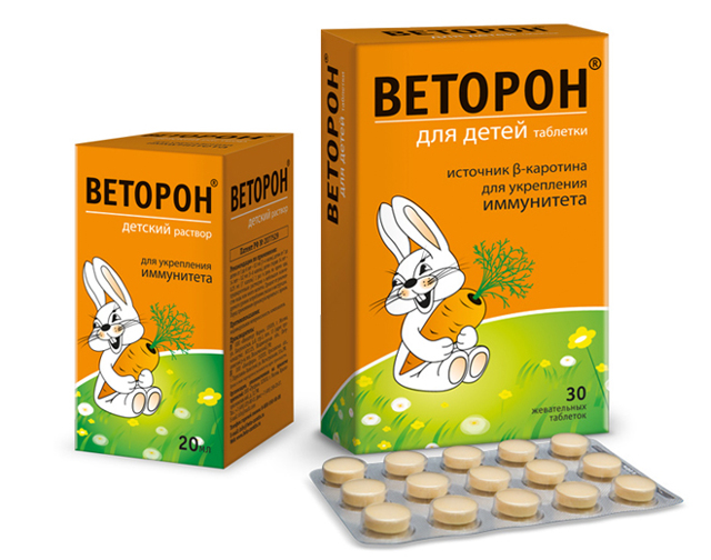 Веторон для детей: инструкция по применению капель и таблеток, цена