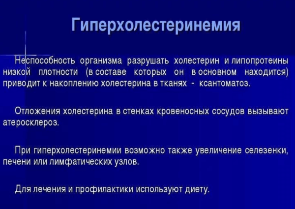 Гиперхолестеринемия: что это такое – диета при семейном типе