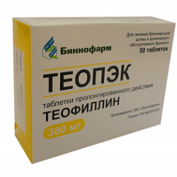 Теопэк – инструкция по применению, дозы, показания