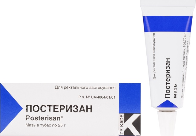 Постеризан форте мазь - инструкция по применению, цена, аналоги