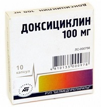 Доксициклин (100 мг): инструкция по применению, показания. (Другие названия: Доксициклин)