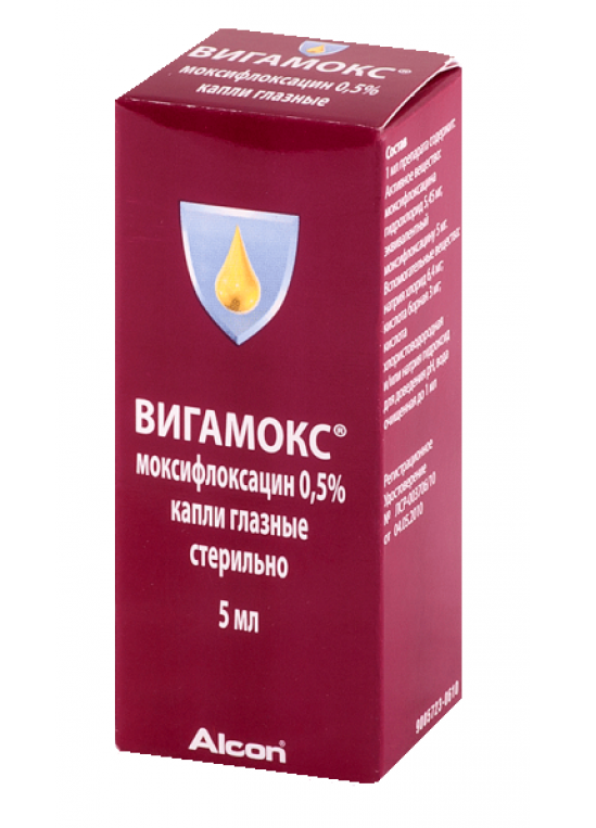 Вигамокс глазные капли - инструкция, цена, отзывы и аналоги