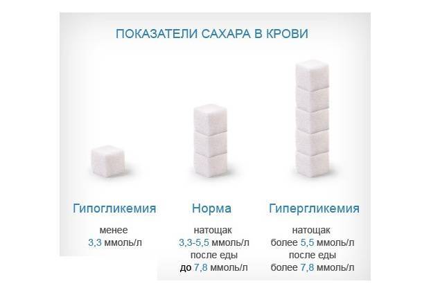 Норма сахара в крови после еды у здорового человека после еды