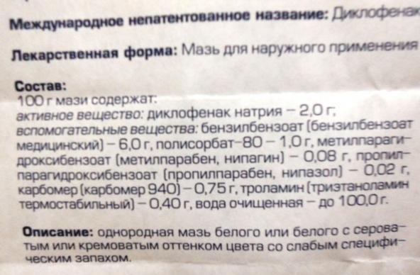 Ортофен мазь: инструкция по применению, состав, цена
