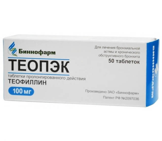 Теопэк – инструкция по применению, дозы, показания