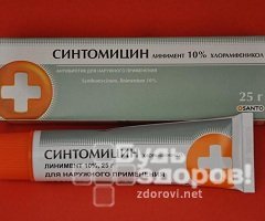Линимент синтомицина - инструкция, применение, назначения