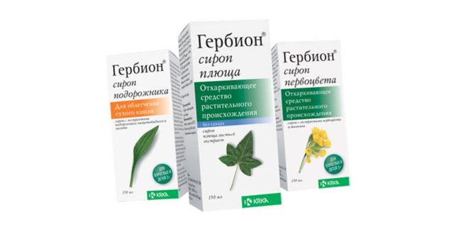 Гербион сироп от кашля: инструкция по применению