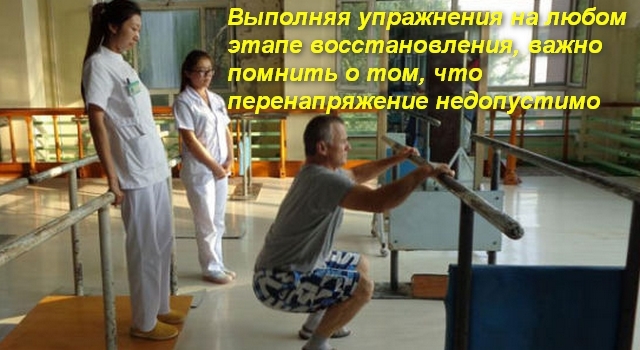 Упражнения для ног после инсульта
