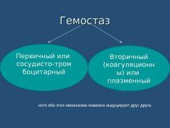 Тромбоцитарно-сосудистый гемостаз