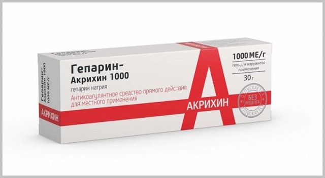 Гель Гепарин — Акрихин 1000: инструкция по применению, цена, отзывы, аналоги