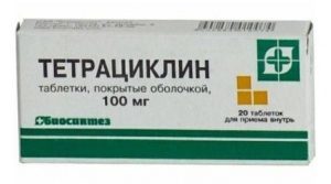 Тетрациклин цена в Томске от 40 руб., купить Тетрациклин, отзывы и инструкция по применению