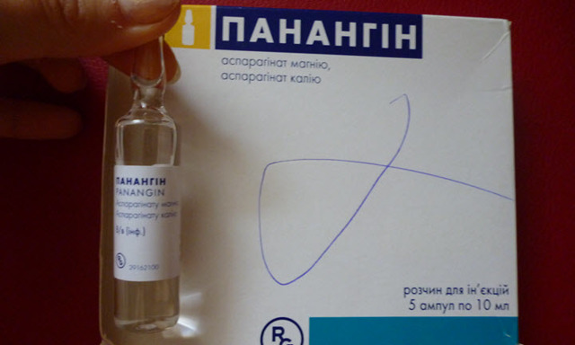 Панангин в ампулах – инструкция по применению, показания, противопоказания, побочные эффекты