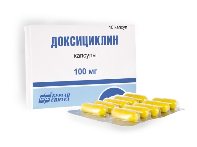 Доксициклин (100 мг): инструкция по применению, показания. (Другие названия: Доксициклин)