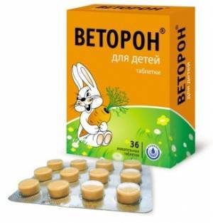 Веторон для детей: инструкция по применению капель и таблеток, цена