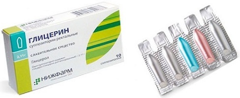 Глицериновые свечи от запора - свойства, применение