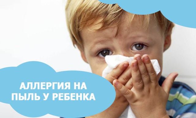 Аллергия на пыль у ребенка: симптомы, причины, лечение