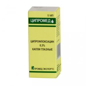 Глазные капли Ципромед: инструкция по применению