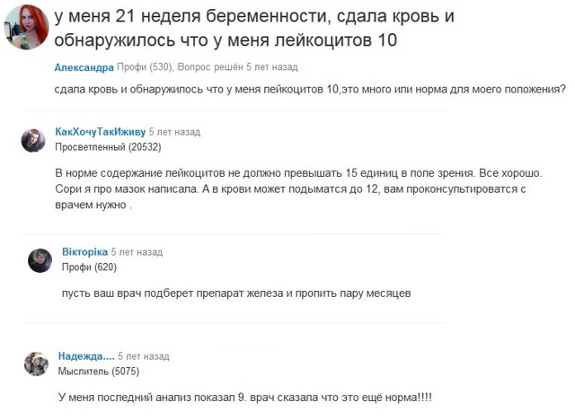 Повышены лейкоциты при беременности – это опасно? О чём говорит повышение в крови лейкоцитов при беременности - Автор Екатерина Данилова
