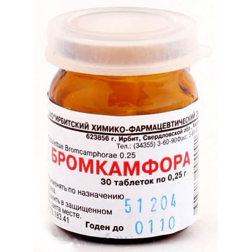 Бромкамфора – инструкция по применению, показания, аналоги