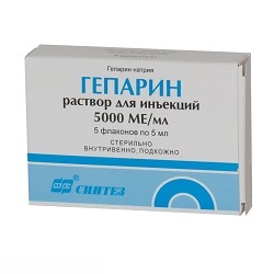 Гепарин – инструкция по применению, формы выпуска, аналоги