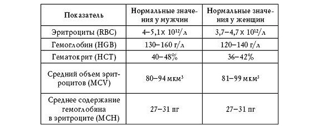 Норма эритроцитов в крови: что такое красные клетки, за что они отвечают и как обозначаются в анализе, количеству у женщин и мужчин, изменения по возрасту