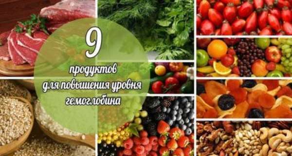 Низкий гемоглобин - почему понижается, лекарственные препараты и продукты питания для повышения