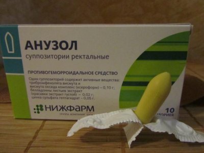 АНУЗОЛ - инструкция по применению, цена, отзывы и аналоги