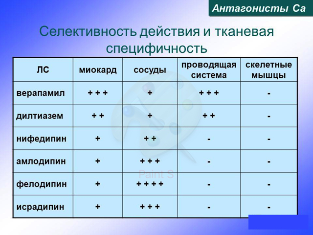 Блокаторы кальциевых каналов