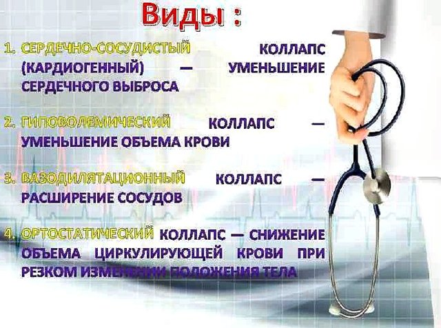 Коллапс – причины, признаки, лечение, признаки, первая помощь