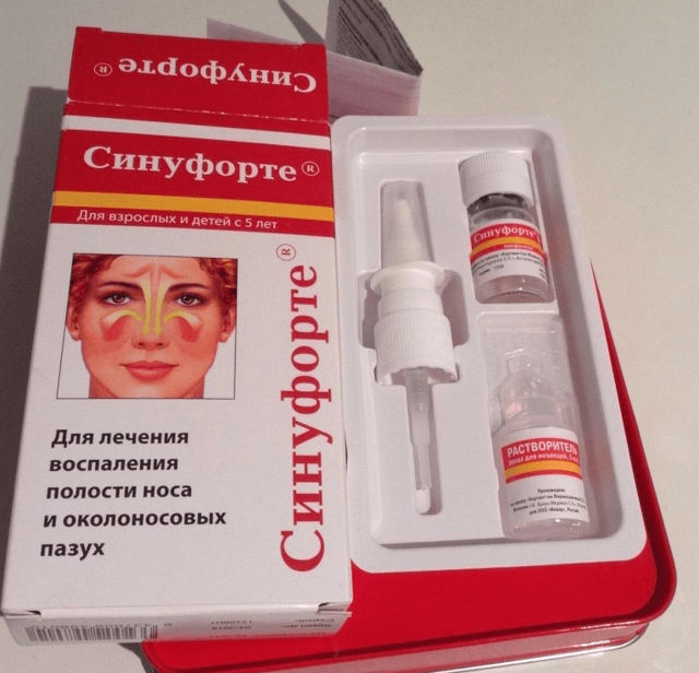 Отзывы врачей и больных о Синуфорте при гайморите: инструкция по применению