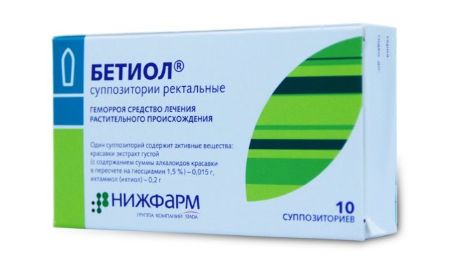 Свечи Бетиол – инструкция по применению, показания и противопоказания