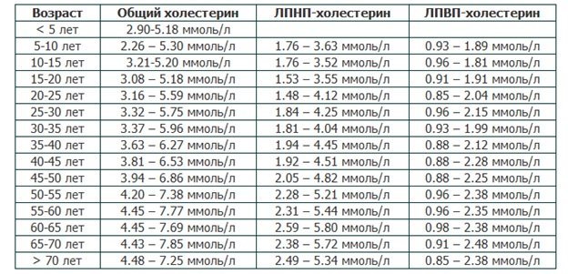 Нормы холестерина в крови у женщин: изменения по возрасту