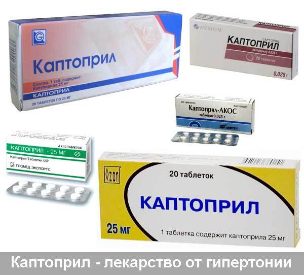 Каптоприл – инструкция по применению, показания, дозы