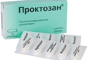 Свечи Проктозан от геморроя и правила их применения