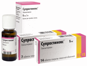 Супрастинекс - инструкция по применению для детей в каплях или таблетках, дозировка и состав