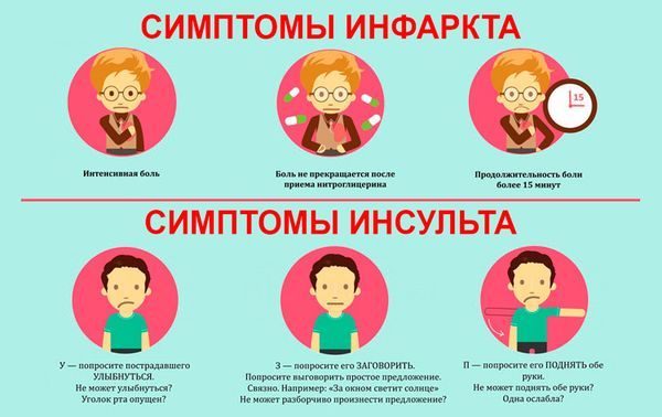 Чем отличается инфаркт миокарда от инсульта головного мозга