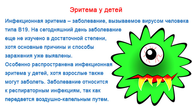 Эритема у детей и взрослых: симптомы, фото, лечение