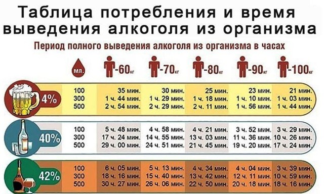 Сколько держится алкоголь в крови