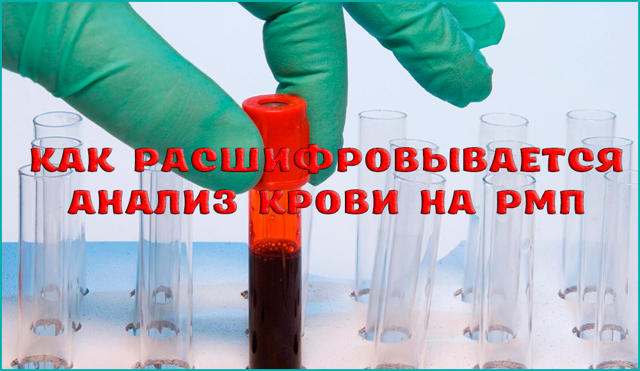 Кровь на РМП: что это такое, кому назначают и как расшифровывается